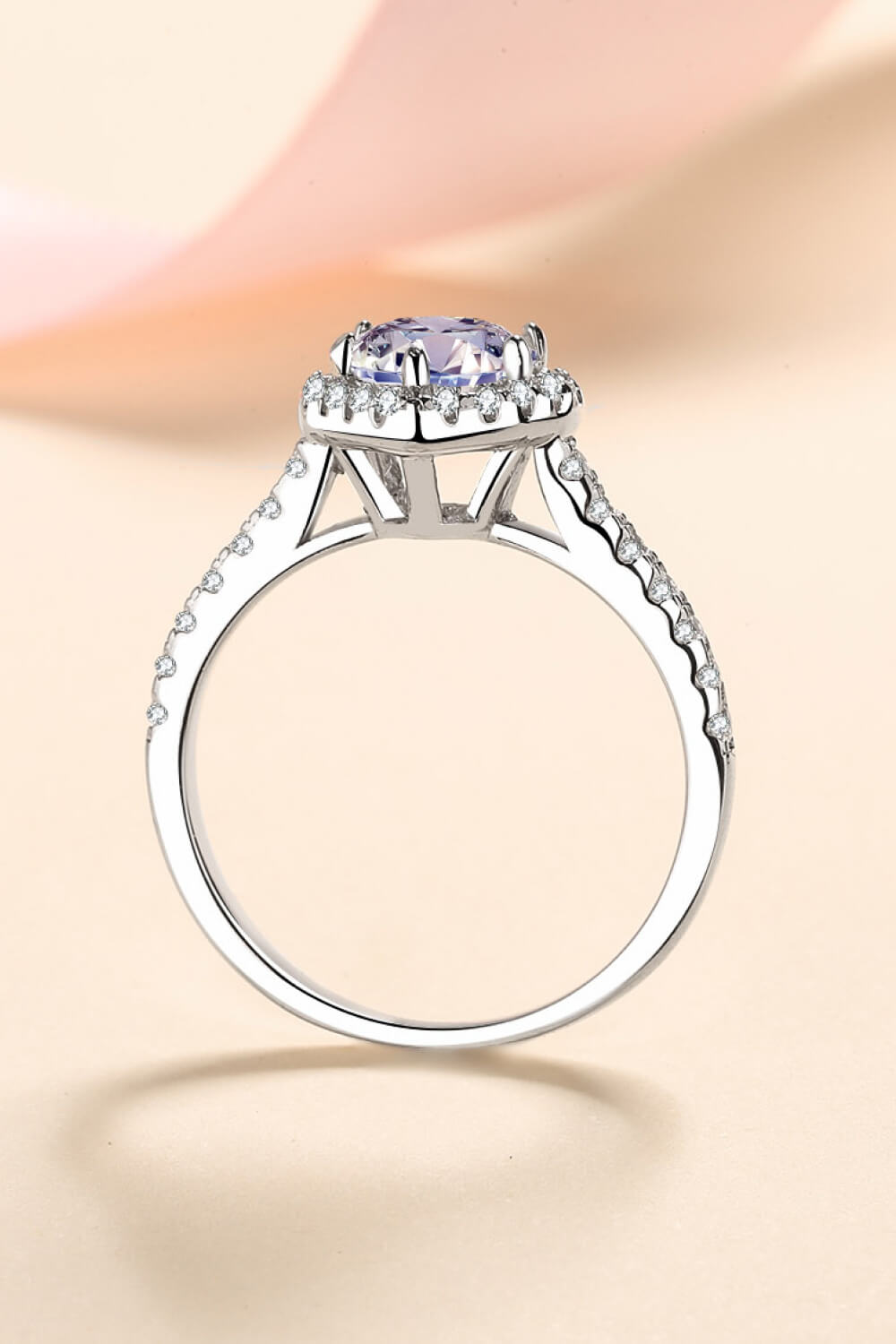 1 Carat Moissanite Heart-Shaped Ring - Fashion Quality Boutik
