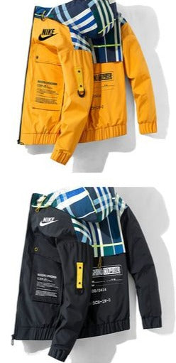 Nike Plaid Windbreaker Jacket