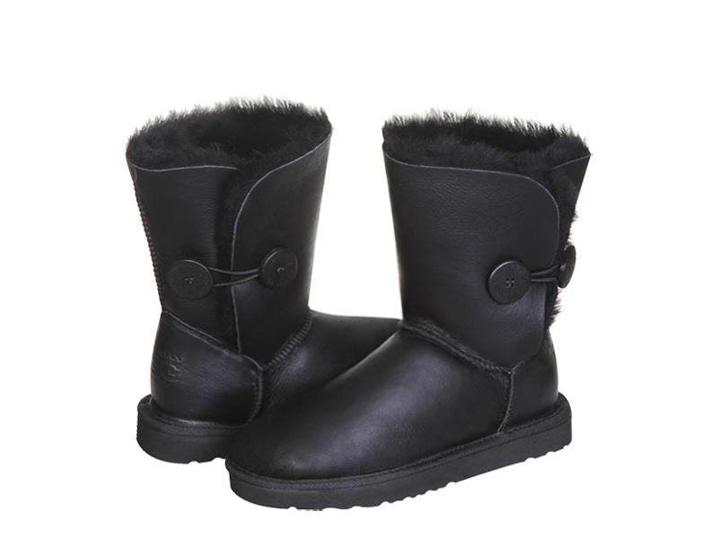 NAPPA BUTTON SHORT boots Made in Australia - Fashion Quality Boutik