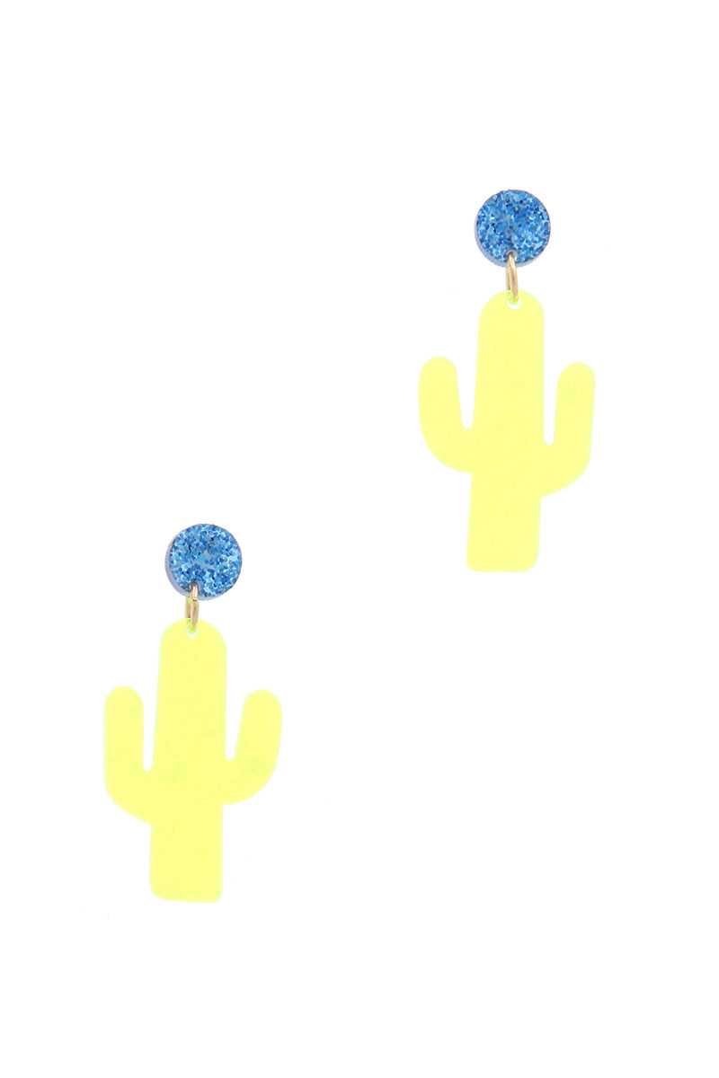 Cactus Post Drop Earring - Fashion Quality Boutik