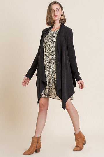 Soft Knit Long Sleeve Open Front Cardigan - Fashion Quality Boutik