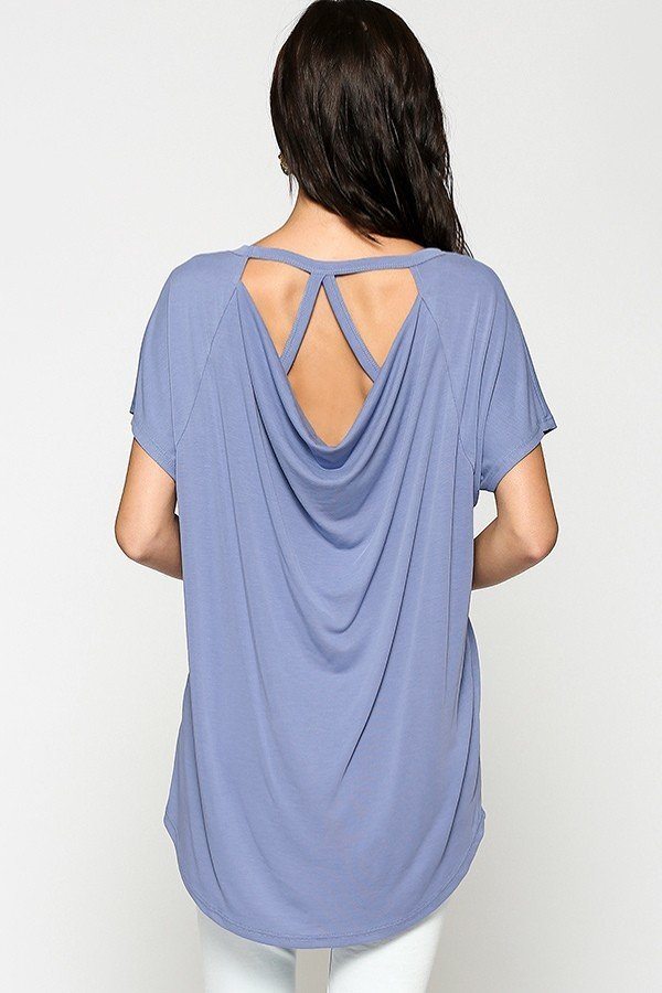 Scoop Neckline Cupro Solid Top - Fashion Quality Boutik