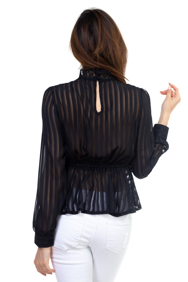 Shadow Stripe Embroidered Shirt - Fashion Quality Boutik