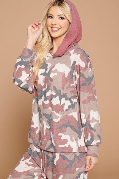 Army Camo French Terry Printed Hoodie - Fashion Quality Boutik