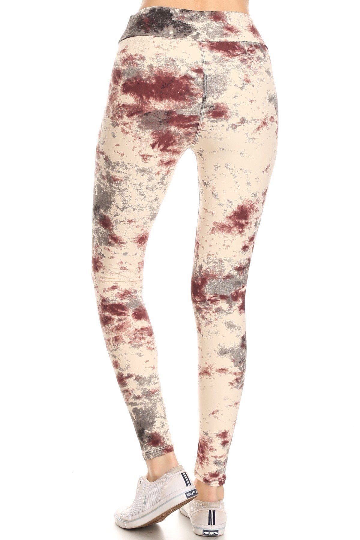 Yoga Style Banded Lined Tie Dye Print, Full Length Leggings In A Slim Fitting - Fashion Quality Boutik