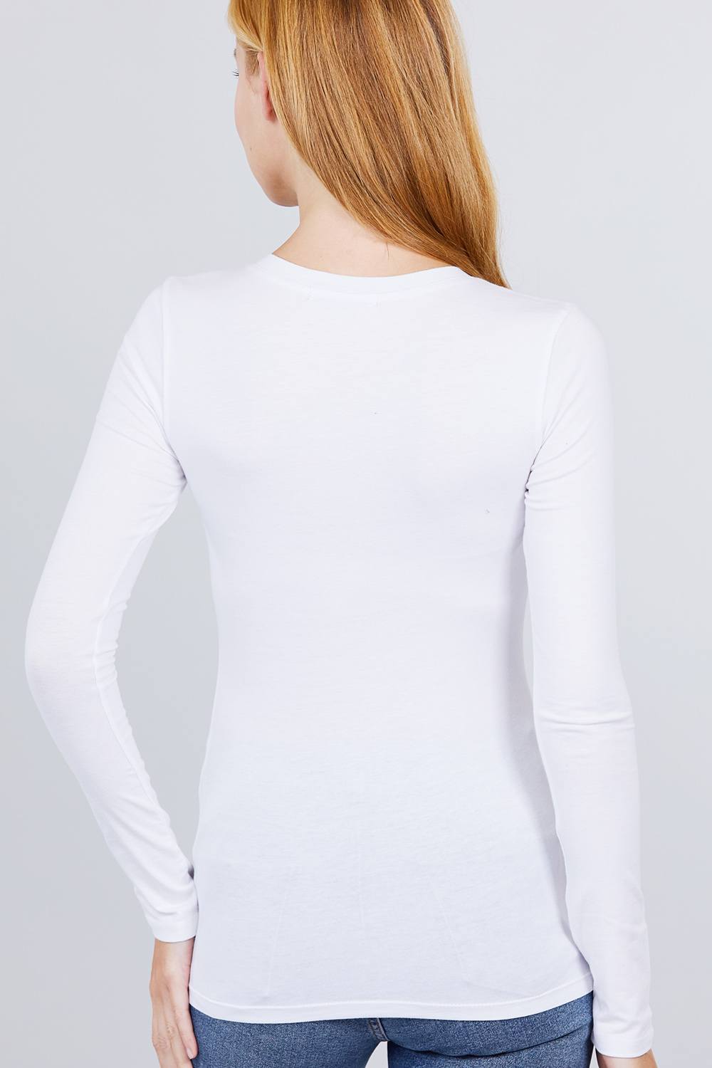 Cotton Jersey V-neck Top - Fashion Quality Boutik