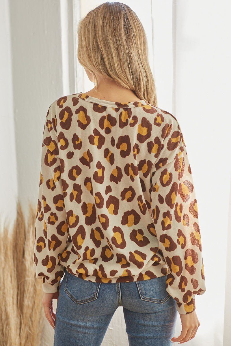 Casual Leopard Print Long Sleeve - Fashion Quality Boutik