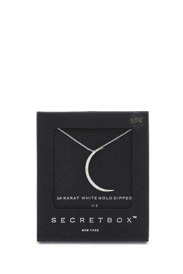 Secret Box Crescent Moon Pendant Necklace - Fashion Quality Boutik