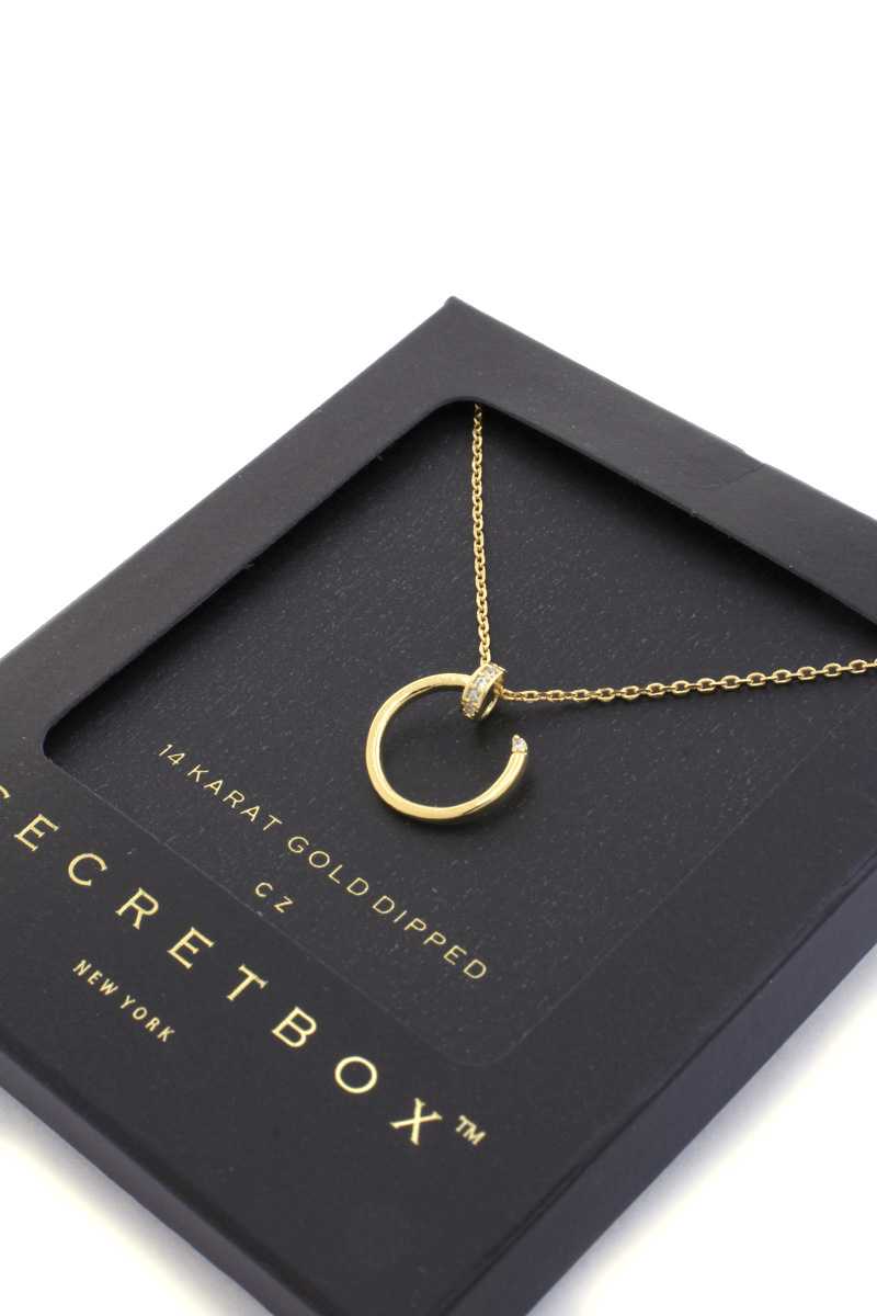 Secret Box Nail Charm Necklace - Fashion Quality Boutik