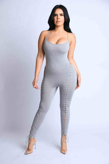 Lace Up Detailed Jumpsuit - Fashion Quality Boutik