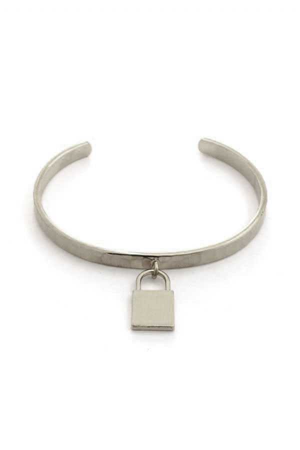 Metal Lock Charm Cuff Bracelet - Fashion Quality Boutik