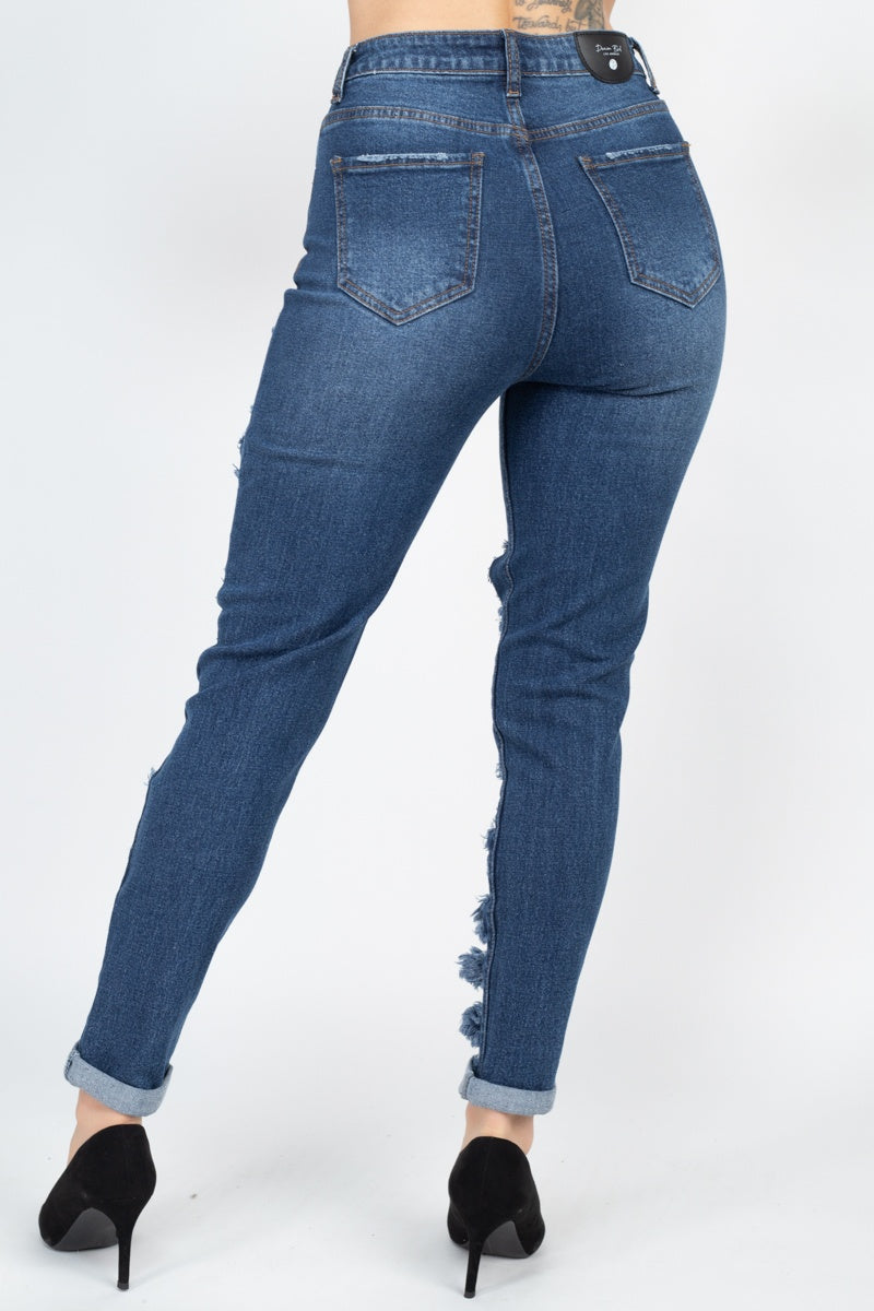 Distressed Straight Leg Jeans - Fashion Quality Boutik