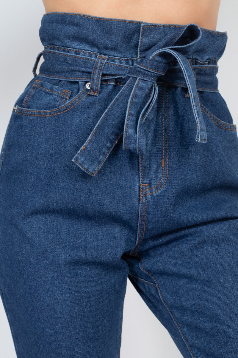 Paper Bag Denim Jeans - Fashion Quality Boutik