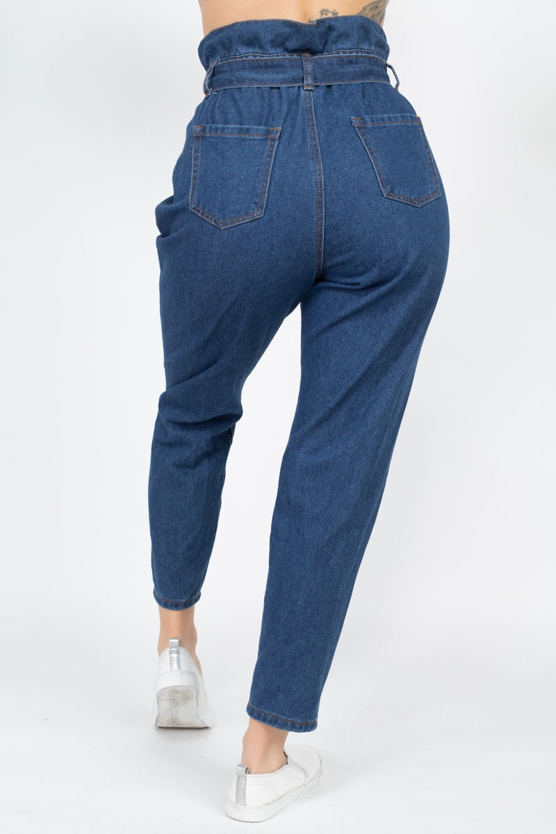 Paper Bag Denim Jeans - Fashion Quality Boutik