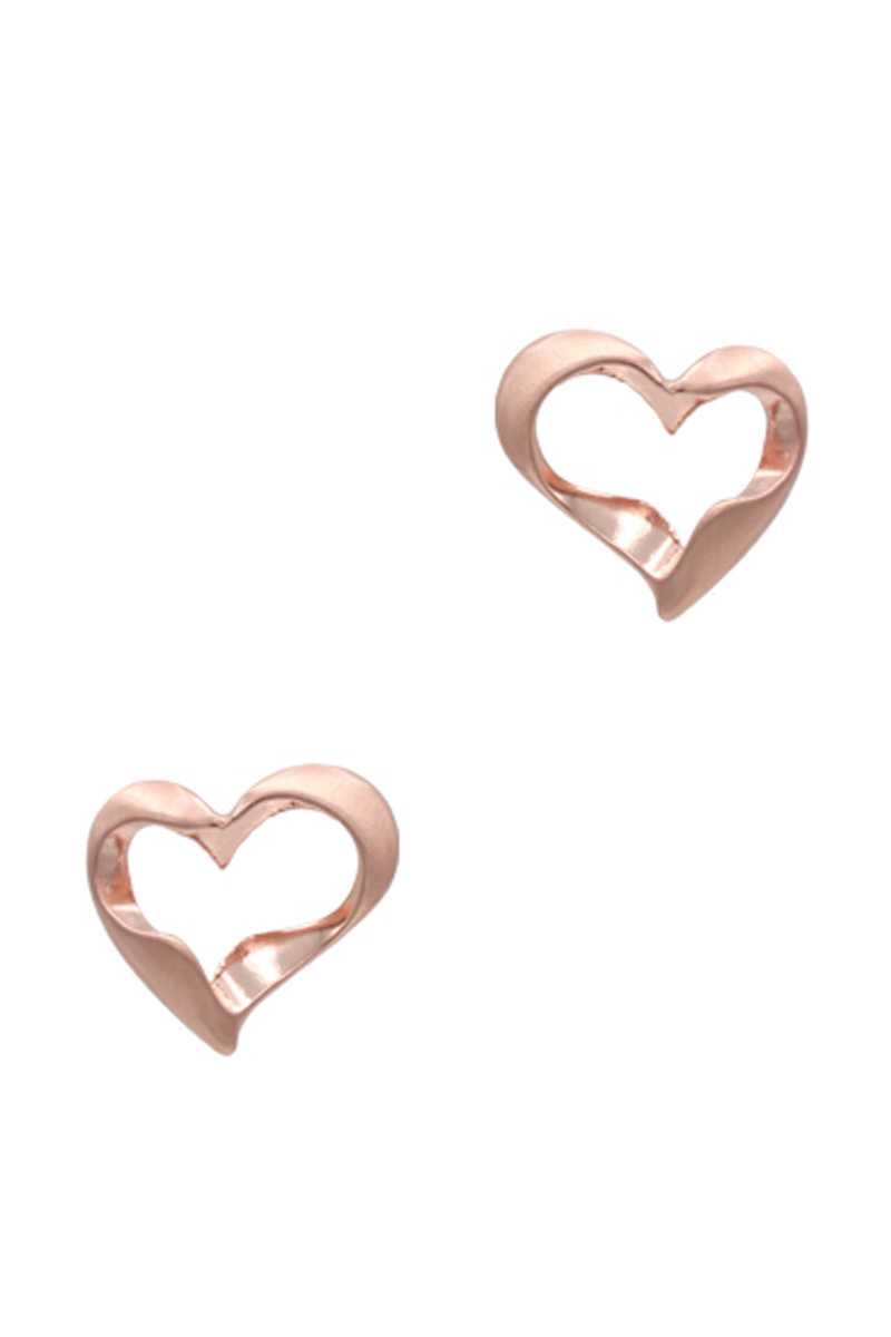 Metal Heart Stud Earring - Fashion Quality Boutik