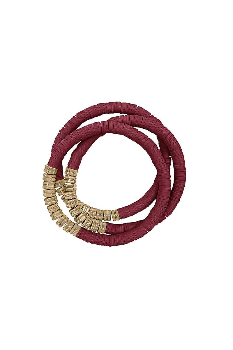 Triple Multi Ring Bead Stretchable Bracelets - Fashion Quality Boutik