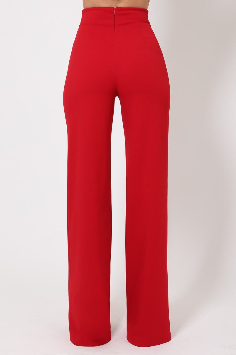 Double Reverse G Buckle Detail Pants - Fashion Quality Boutik