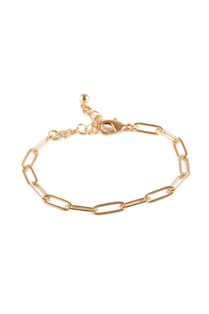 Metal Paper Clip Chain Bracelet - Fashion Quality Boutik