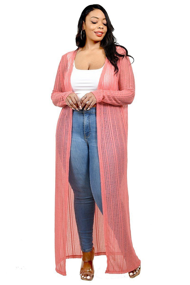 Plus Light Weight Knitted Cardigan - Fashion Quality Boutik