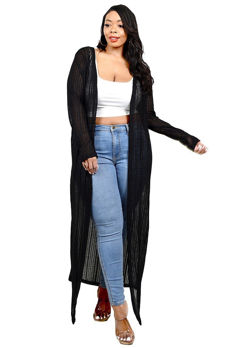Plus Light Weight Knitted Cardigan - Fashion Quality Boutik