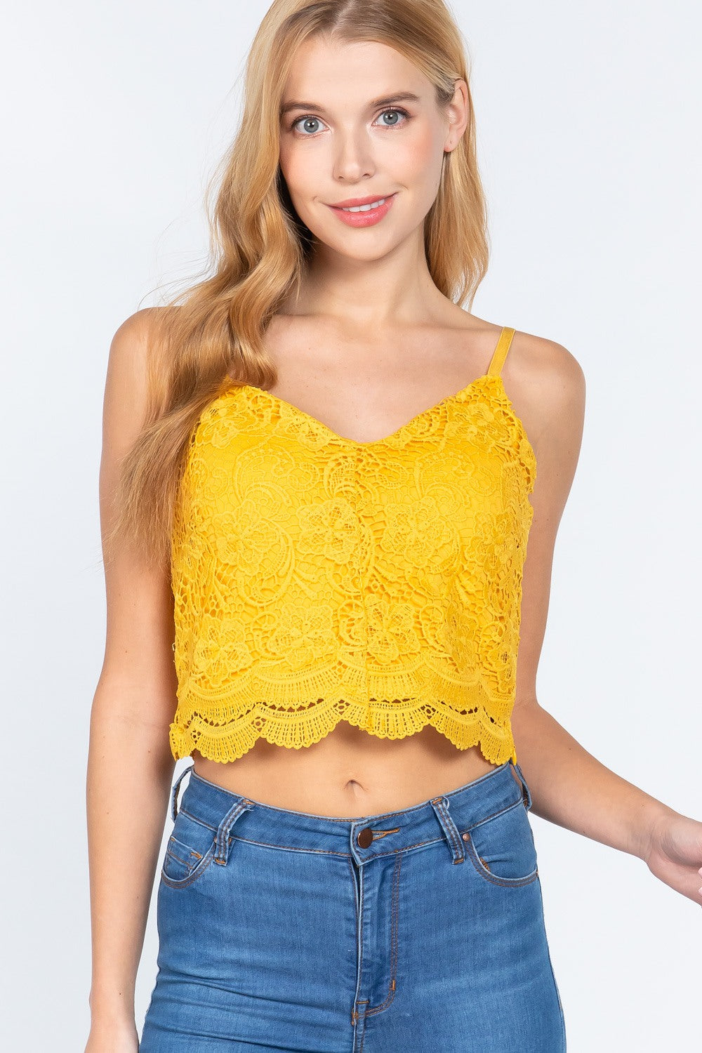 Crochet Lace Cami Woven Top - Fashion Quality Boutik