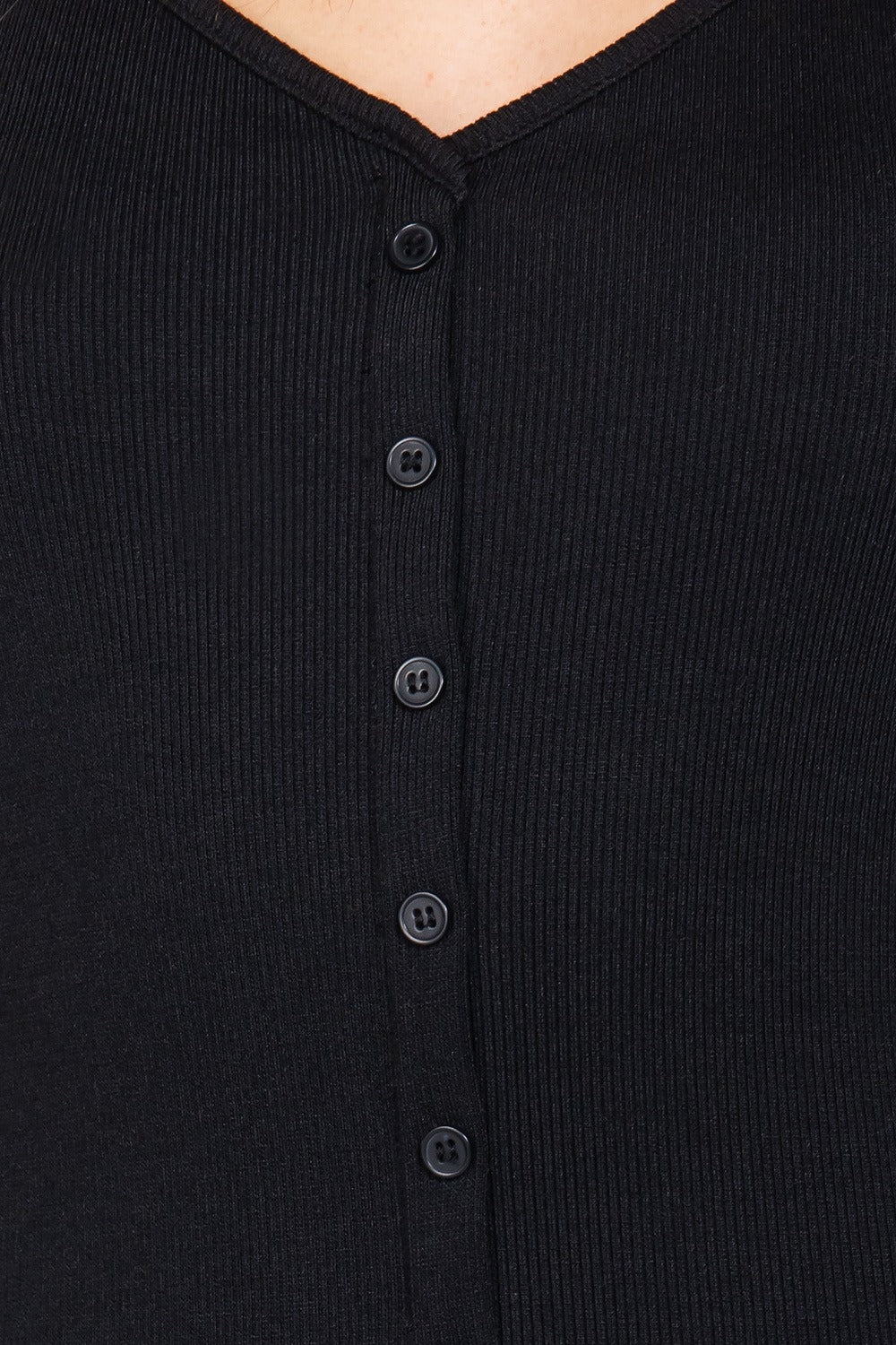 Fron Button Slit Rib Cami Midi Dress - Fashion Quality Boutik