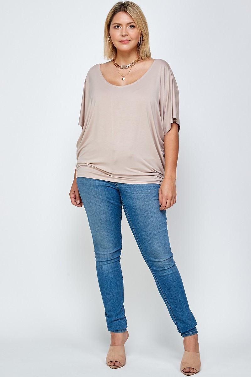Solid Knit Top, With A Flowy Silhouette - Fashion Quality Boutik