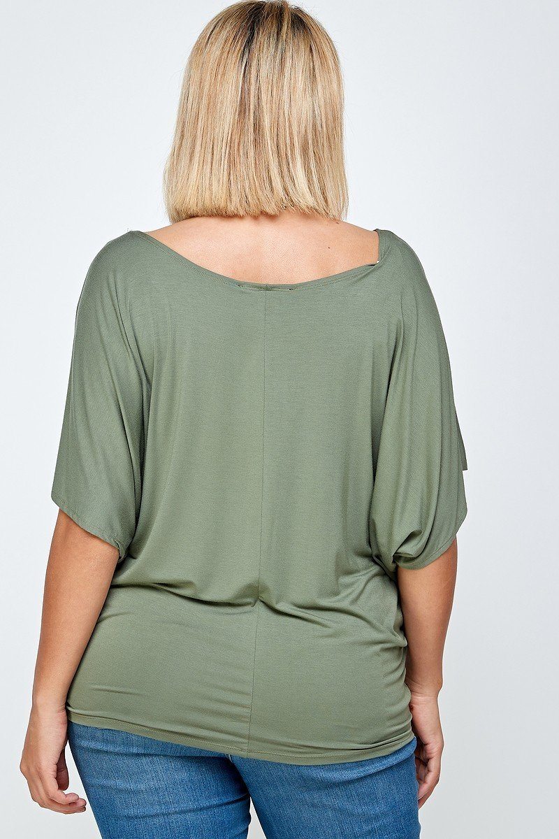 Solid Knit Top, With A Flowy Silhouette - Fashion Quality Boutik