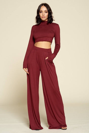 Casual Solid Color Two Piece Set - Fashion Quality Boutik