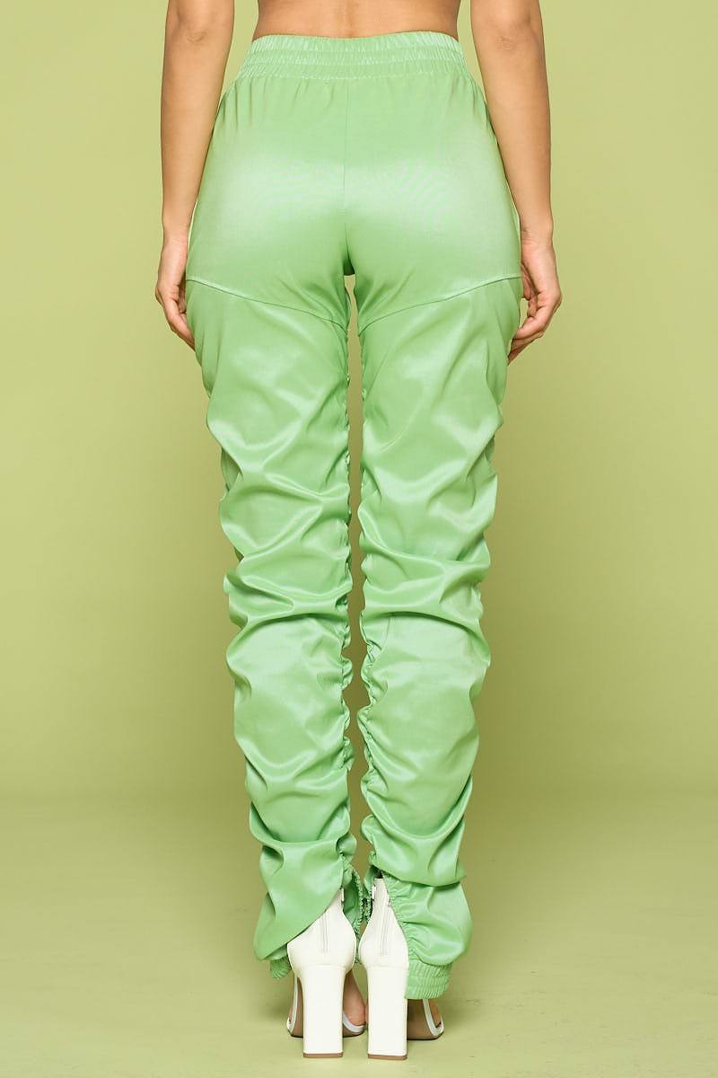 Leather Pu Ruched Pants - Fashion Quality Boutik