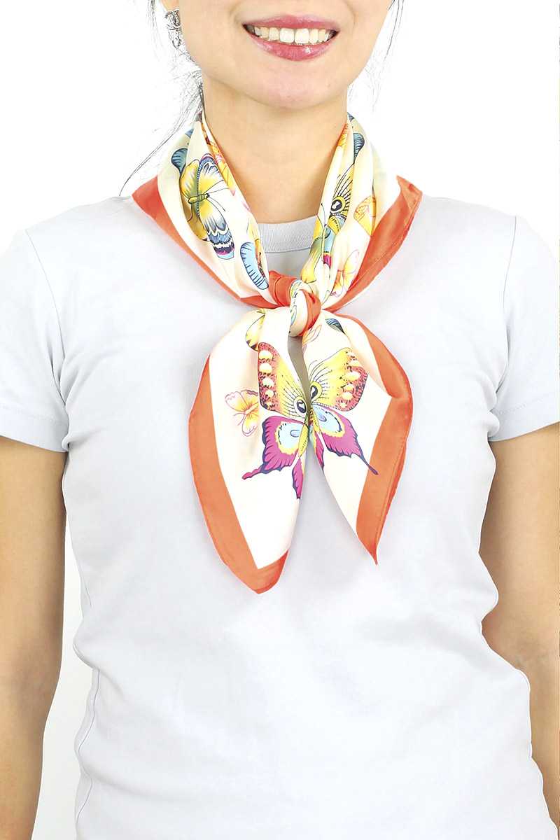 Silk Butterfly Print Scarf - Fashion Quality Boutik