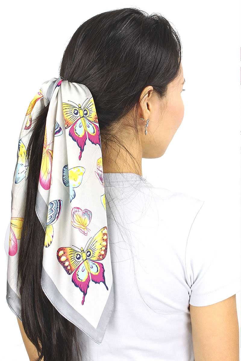 Silk Butterfly Print Scarf - Fashion Quality Boutik