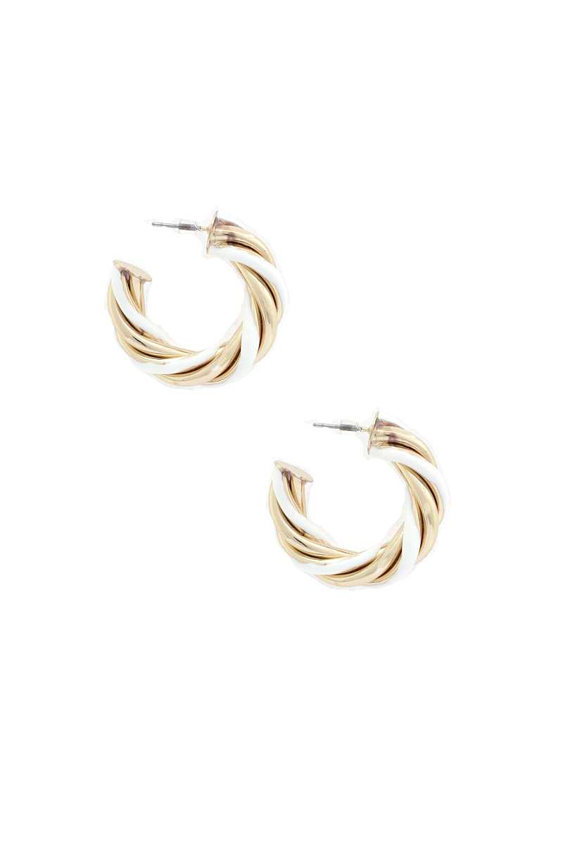 Twisted Open Circle Earring - Fashion Quality Boutik