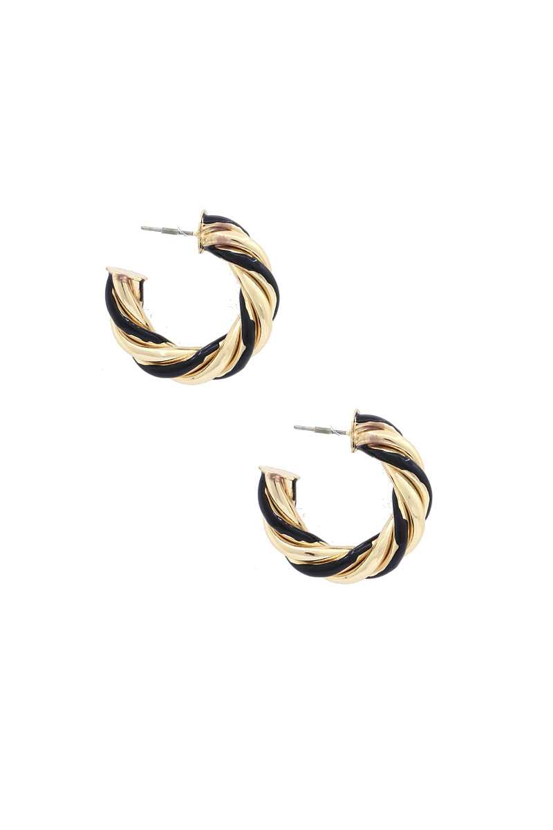Twisted Open Circle Earring - Fashion Quality Boutik