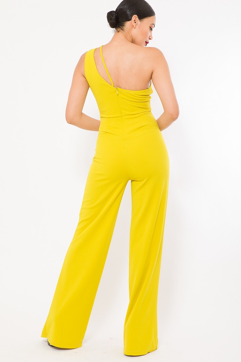 One Shoulder Jumpsuit W/ Small Opening - Fashion Quality Boutik