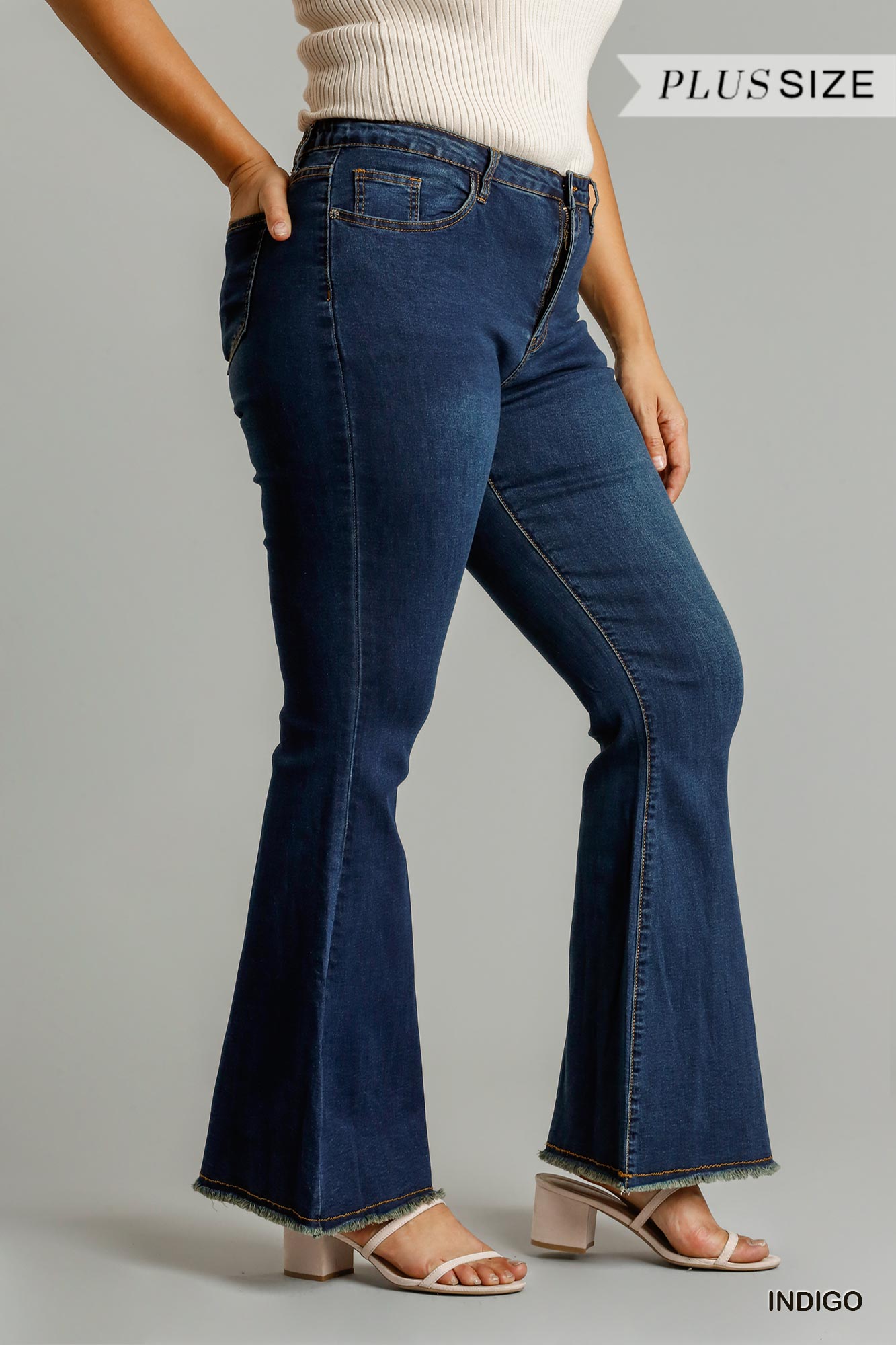 High Rise Stretch Denim Wide Leg Flare Jeans - Fashion Quality Boutik