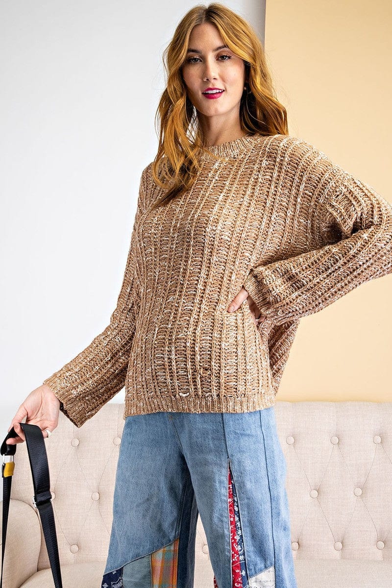 Textured Knitted Sweater - Fashion Quality Boutik