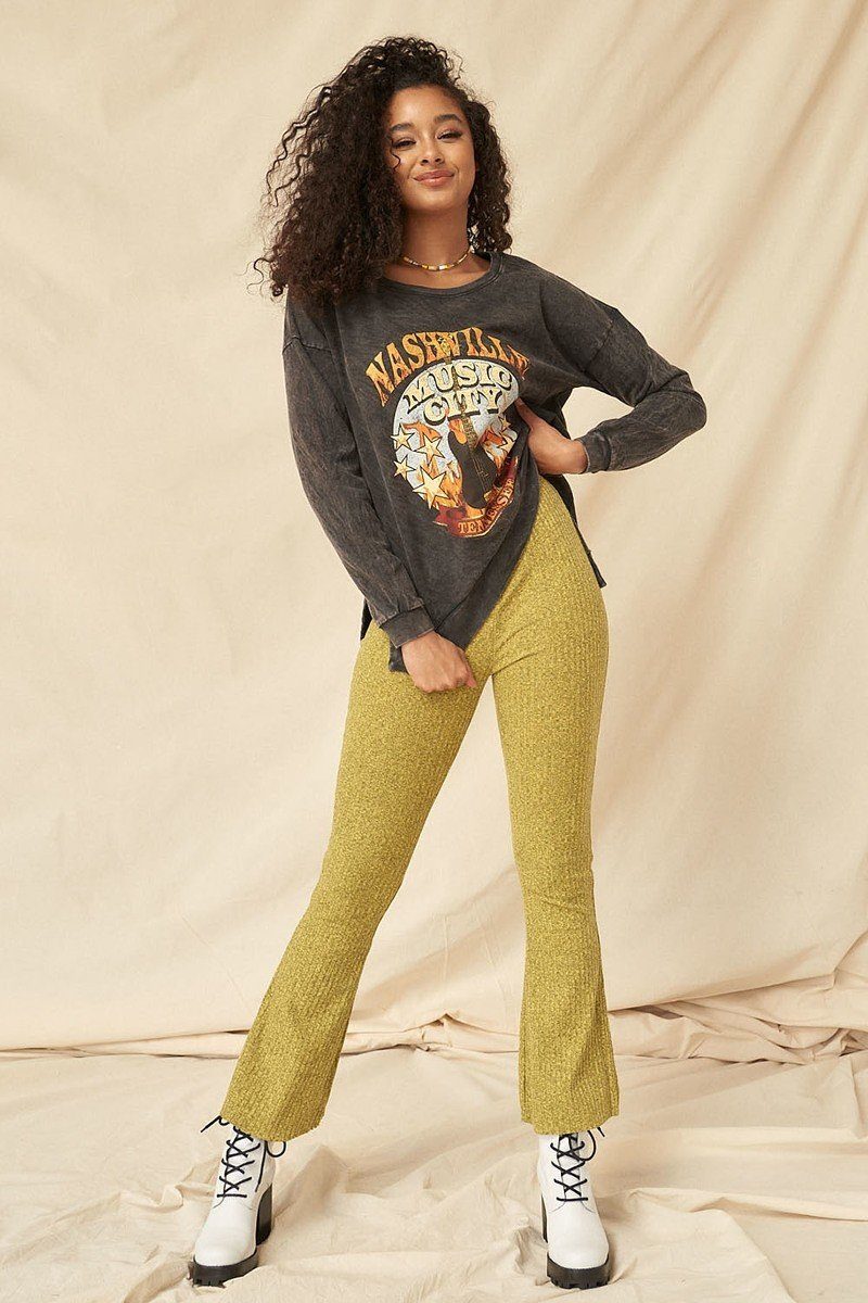 A Mineral Washed French Terry Graphic Sweatshirt - Fashion Quality Boutik
