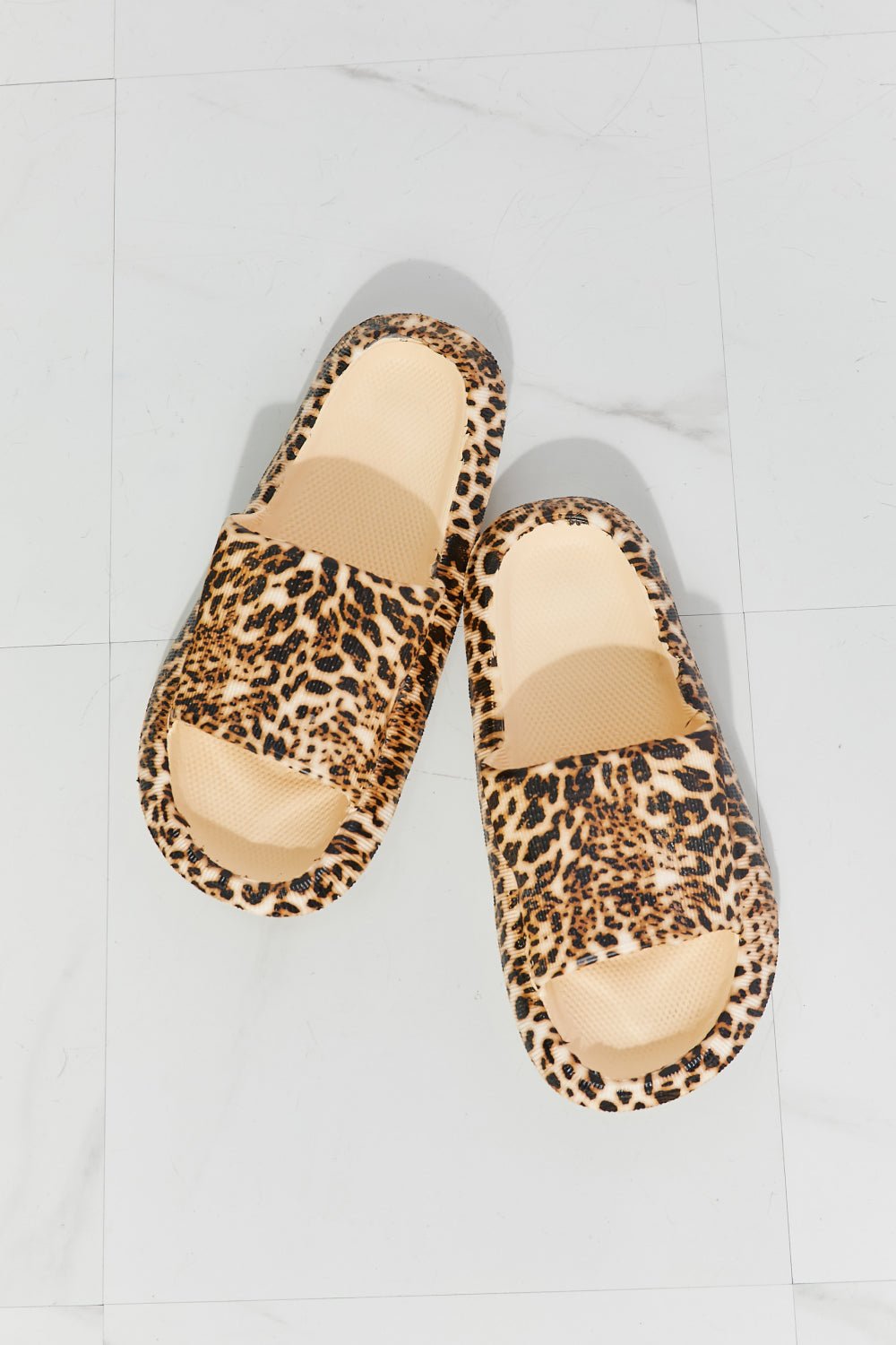 Arms Around Me Open Toe Slide in Leopard - Fashion Quality Boutik