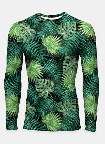 Bright Green Fern Palm and Monstera Tropical - Fashion Quality Boutik