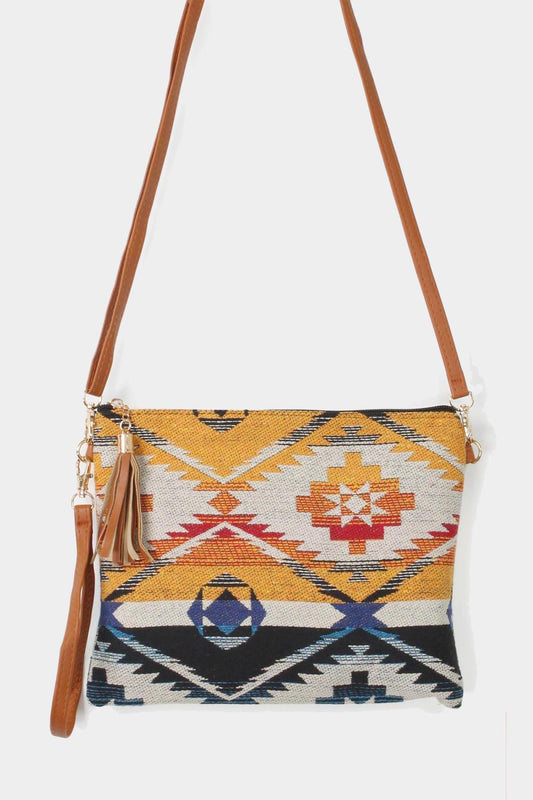 Aztec Woven Crossbody/clutch Bag - Fashion Quality Boutik