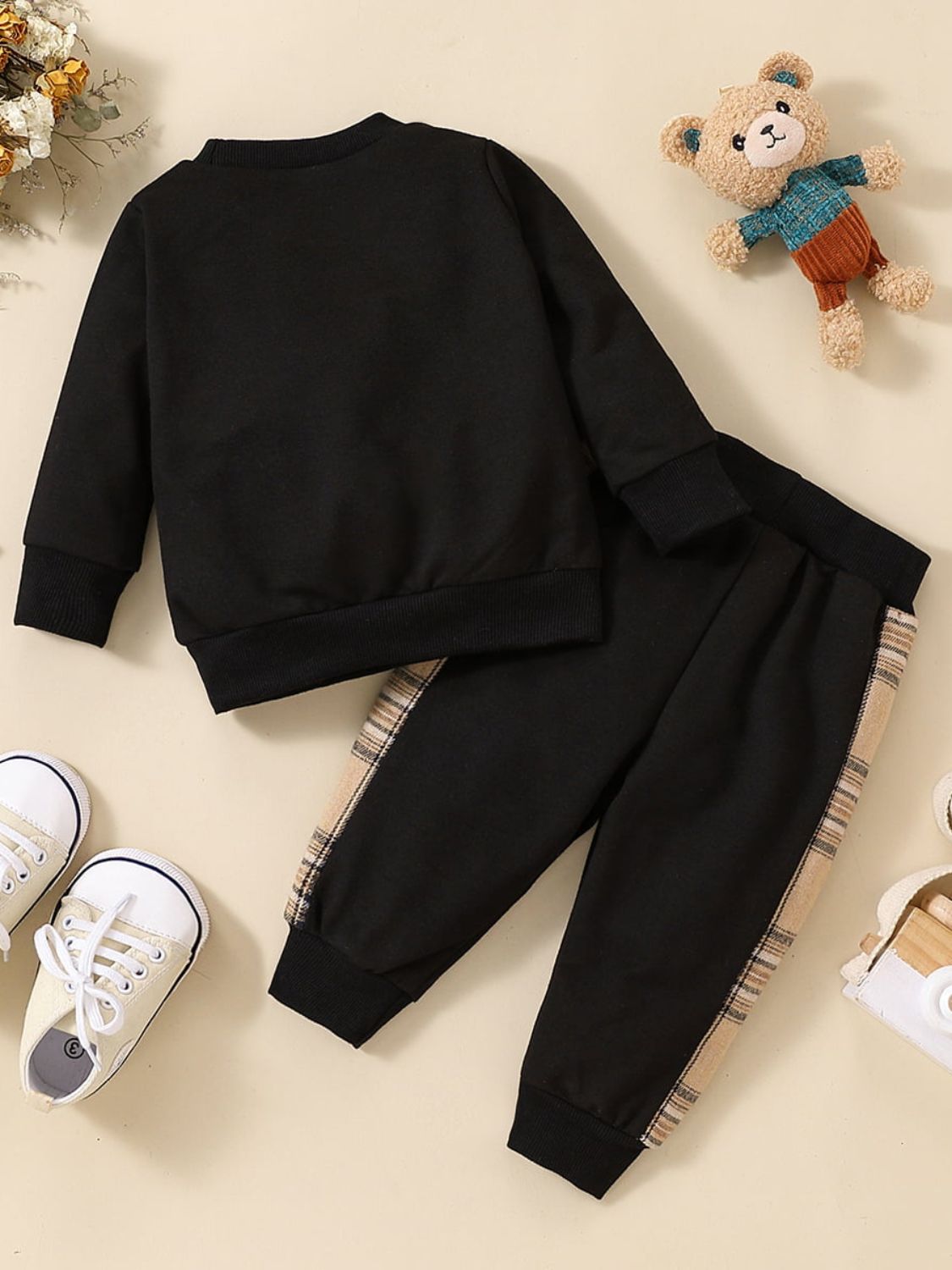 Baby Bear Graphic Sweatshirt and Joggers Set - Fashion Quality Boutik