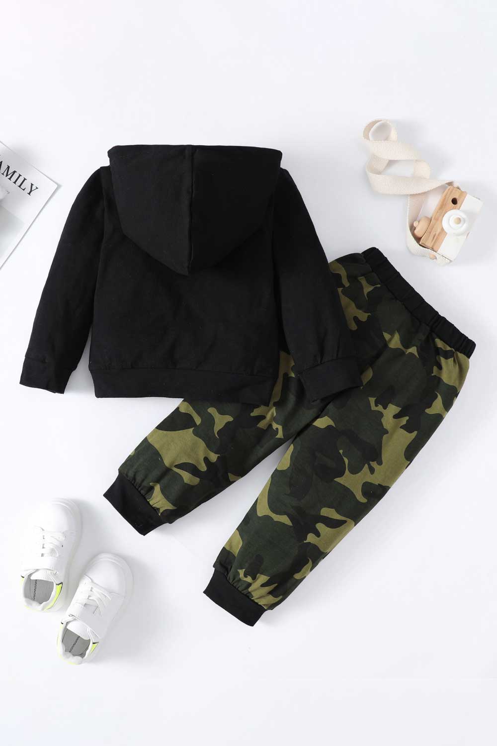 Boys Letter Graphic Hoodie and Joggers Set - Fashion Quality Boutik