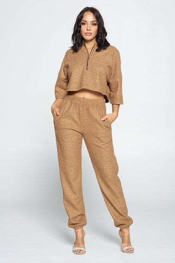 Brown Top And Pant Set - Fashion Quality Boutik