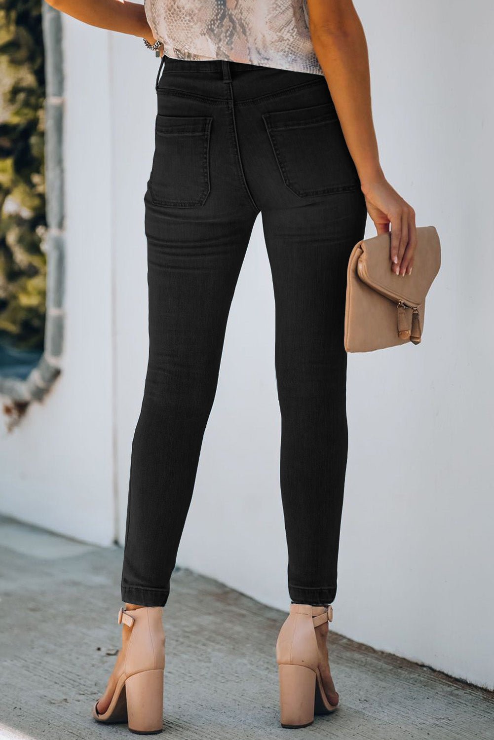 Button Fly Skinny Jeans - Fashion Quality Boutik