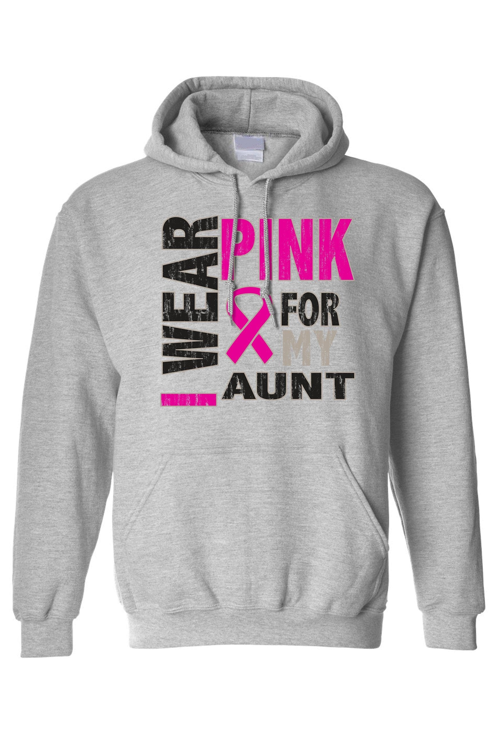 Unisex Pullover Hoodie Breast Cancer Awareness I Wear Pink For My Aunt - Fashion Quality Boutik