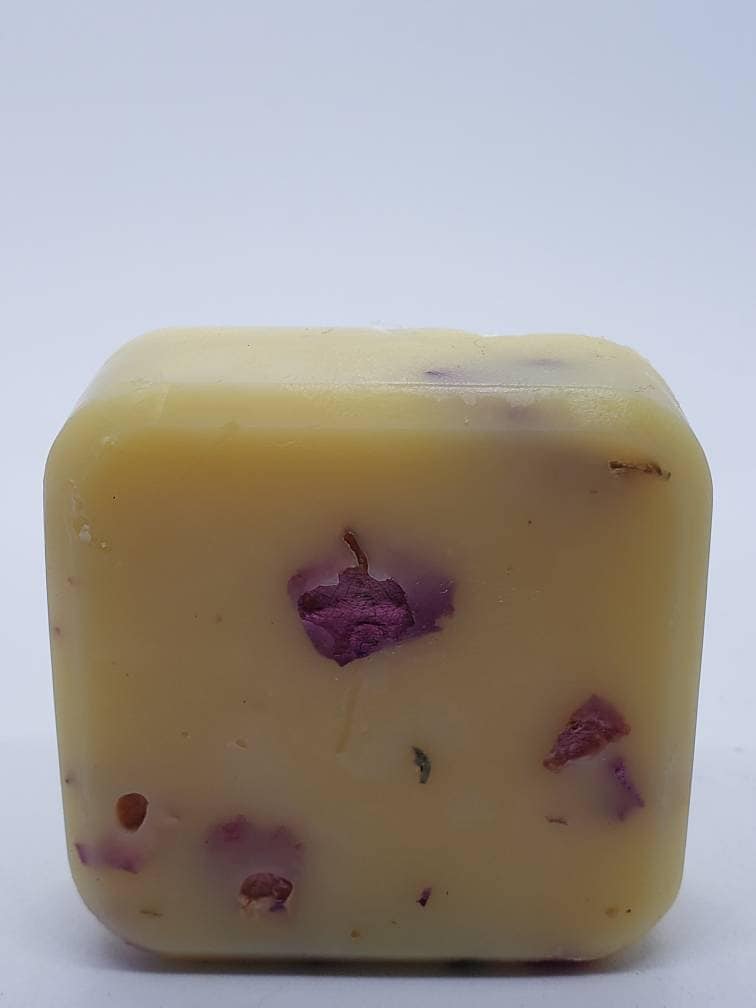 Square Lotion Bar with Rose Petals, Moisturizers, Gift for her, Gift for him, - Fashion Quality Boutik