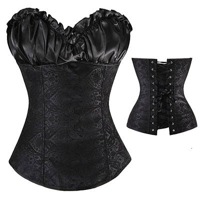 Bustier Corset Gothic Lace Up Shaper Overbust