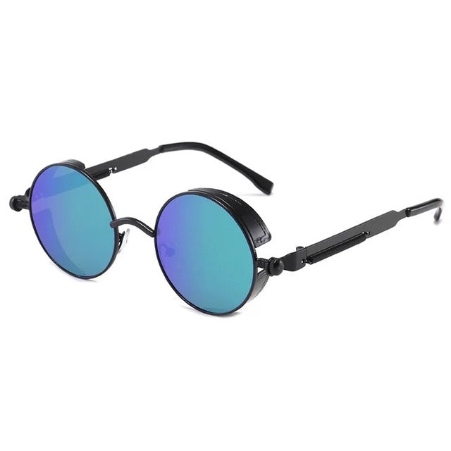 Luxury Brand Retro Round Metal Sunglasses - Fashion Quality Boutik
